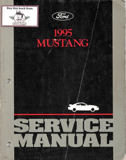 [FCS1219395A] 1995 Ford Mustang Original OEM Shop Repair Service Manual