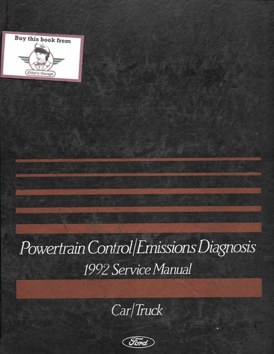 [FO1992FPS1210692A] 1992 Ford Car/Truck Powertrain Control/Emissions Diagnosis Shop Service Manual