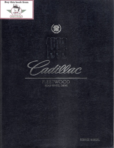[CA1993H3012A] 1993 Cadillac Fleetwood Factory OEM Shop Service Repair Manual