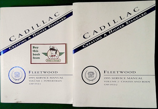 [CA1995GMP/95D/2A] 1995 Cadillac Fleetwood Factory Shop Service Repair Manual 2 Vol Set