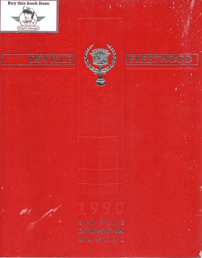 [CA1990H2714A] 1990 Cadillac DeVille & Fleetwood Shop Service Repair Manual