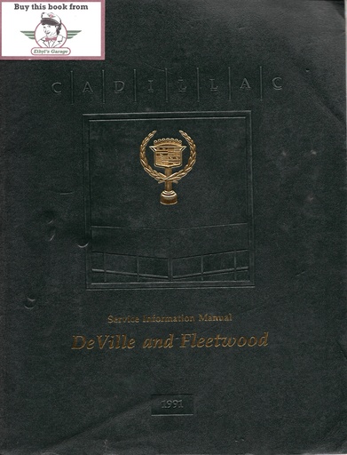 [CA1991H2814A] 1991 Cadillac DeVille & Fleetwood Shop Service Repair Manual