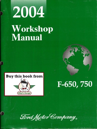 [FCS-12864-04A] 2004 Ford F-650 and F-750 Super Duty Truck Original OEM Factory Shop Service Repair Workshop Manual