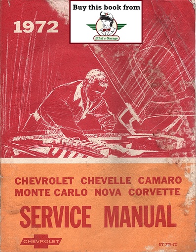 [CH1972ST32972A] 1972 Chevrolet Passenger Car Chassis Repair Shop Service Manual