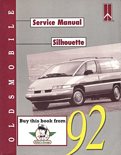 [OL1992SCSMA] 1992 Oldsmobile Silhouette OEM Shop Service Repair Maintenance Manual