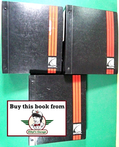 [SA1993S0393011A/3] 1991 1992 1993 Saturn OEM Shop Service Repair Maintenance Manual Full 3 Volume Set