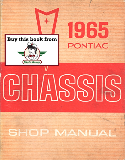 [PO1965S6504A] 1965 Pontiac Grand Prix, Catalina, Bonneville and Star Chief Factory Repair Shop Chassis Service Manual