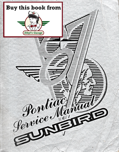 [PO1987S8710JA] 1987 Pontiac Sunbird Factory OEM Repair Shop Service Manual
