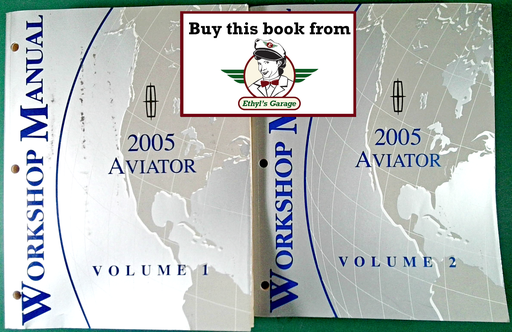 [FOR2005FCS1309705A/2] 2005 Ford Lincoln Aviator Original OEM Factory Shop Service Workshop Manual Set
