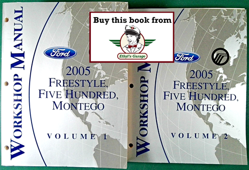 [FOR2005FCS1394905A/2] 2005 Ford Freestyle, Five Hundred & Mercury Montego Original OEM Factory Shop Service Workshop Manual Set