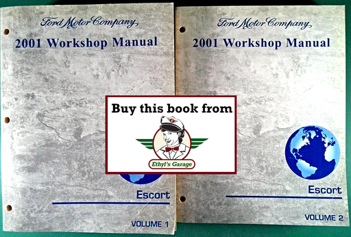 [FOR2001FCS1208201A/2] 2001 Ford Escort Factory Workshop Service Manual Set
