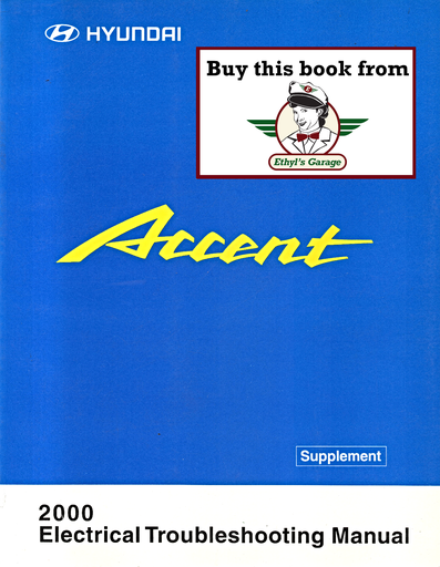 [HYU2000PAYEA027AA] 2000 Hyundai Accent Factory Electrical Troubleshooting Manual Supplement