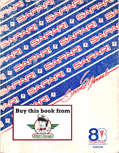 [PO1988S8810BA] 1988 Pontiac Safari Station Wagon Factory Shop Repair Service Manual