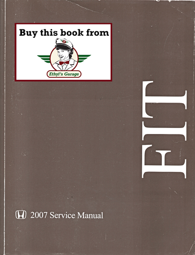 [HON200761SAA00A] 2007 Honda Fit Factory Shop Repair Service Manual