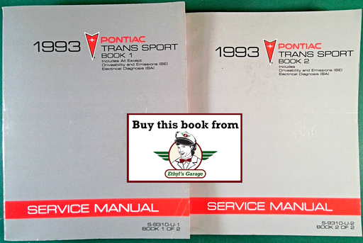 [PO1993S9310UA/2] 1993 Pontiac Trans Sport Factory Shop Repair Service Manual Set