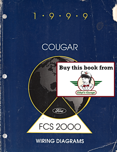 [FOR1999FCS1256699A] 1999 Ford Mercury Cougar Factory Electrical Wiring Diagrams Manual