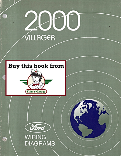 [FOR20001222000A] 2000 Ford Mercury Villager Factory Electrical Wiring Diagrams Manual