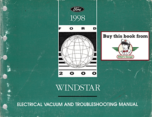 [FOR1998FCS1225598A] 1998 Ford Windstar Factory Electrical Vacuum & Troubleshooting Wiring Diagrams Manual