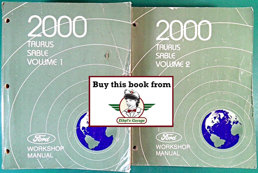 [FOR2000FCS1205500A/2] 2000 Ford Taurus, Mercury Sable Factory Workshop Service Manual Set