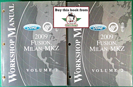 [FOR2009FCS1426809A/2] 2009 Ford Fusion, Mercury Milan, Lincoln MKZ Factory Workshop Service Manual Set