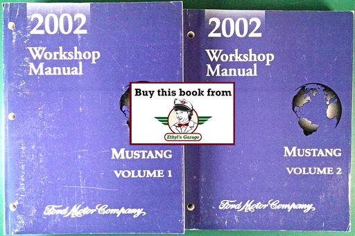 [FOR2002FCS1219302A/2] 2002 Ford Mustang Factory Workshop Service Manual Set