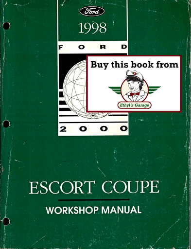 [FOR1998FCS1256098A] 1998 Ford Escort Coupe Factory Workshop Repair Service Manual