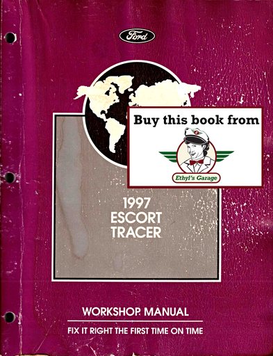 [FOR1997FCS1208297A] 1997 Ford Escort, Mercury Tracer Factory Workshop Repair Service Manual