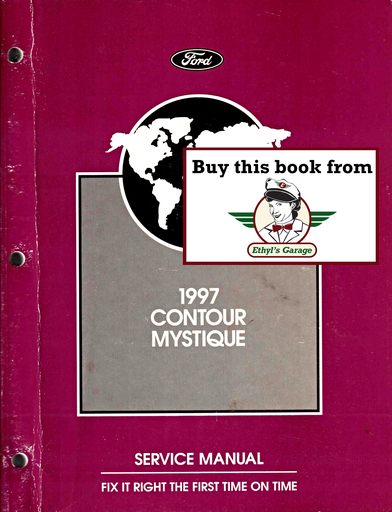 [FOR1997FCS1219497A] 1997 Ford Contour, Mercury Mystique Factory Workshop Repair Service Manual