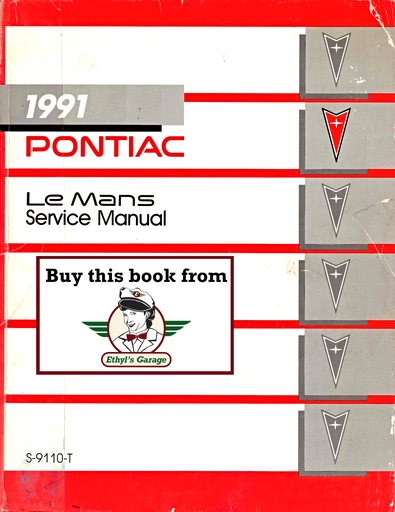 [PO1991S9110TA] 1991 Pontiac LeMans Factory Shop Repair Service Manual