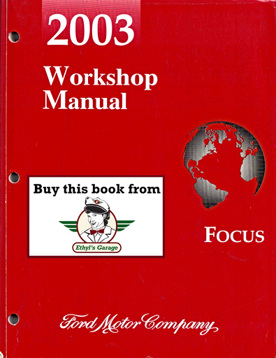 [FOR2003FCS1294903A] 2003 Ford Focus Factory Workshop Service Manual