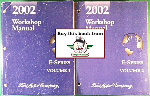 [FOR2002FCS1225102A/2] 2002 Ford E-Series Econoline Factory Workshop Service Manual Set