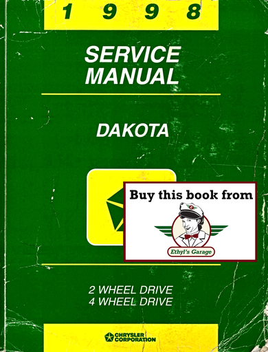 [DOD1998813708110A] 1998 Dodge Dakota Factory Service Shop Repair Manual
