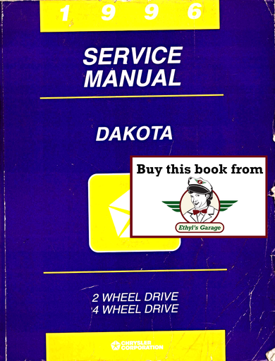 [DOD1996812706110A] 1996 Dodge Dakota Factory Service Shop Repair Manual