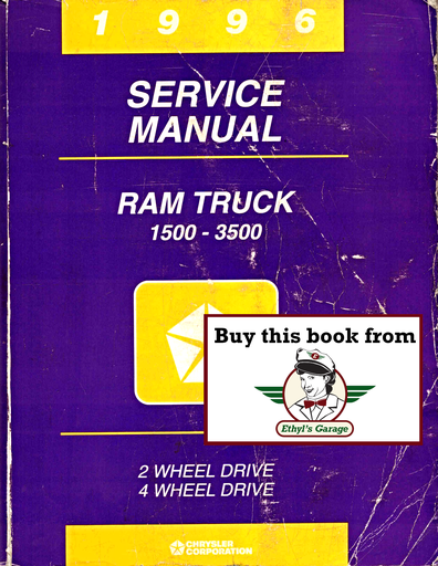 [DOD1996813706108A] 1996 Dodge RAM Truck 1500, 2500, 3500 BR Platform Factory Service Shop Repair Manual
