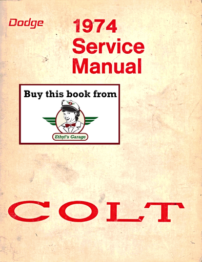 [MOP1974810704006A] 1974 Dodge Colt, Plymouth Cricket Factory Shop Repair Service Manual