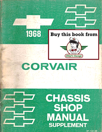 [CH1968ST13268A] 1968 Chevrolet Corvair Factory Shop Repair Chassis Service Manual Supplement