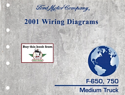 [FOR2001FCS1220101A] 2001 Ford F-650 (F650) and F-750 (F750) Medium Truck Ford Electrical Wiring Diagrams Manual