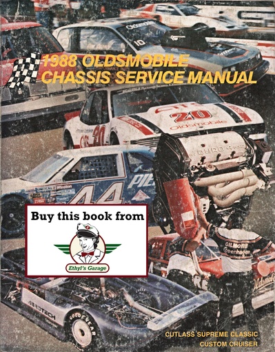 [OLD1988CSCCSMA] 1988 Oldsmobile Cutlass Supreme Classic, Custom Cruiser Factory Chassis Shop Service Repair Manual