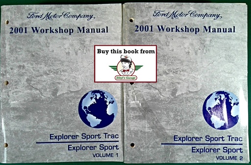 [FOR2001FCS1296401A/2] 2001 Ford Explorer Sport Trac & Explorer Sport Factory Workshop Service Manual Set