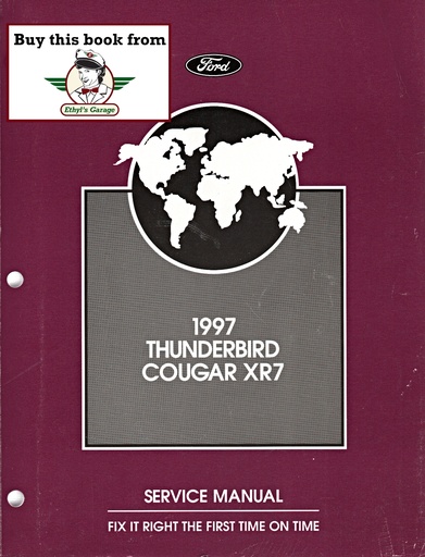 [FOR1997FCS1219697A] 1997 Ford Thunderbird Mercury Cougar XR7 Original OEM Factory Shop Repair Service Manual