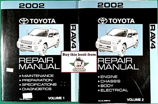 [TO2002RM891U1/2/A/2] 2002 Toyota RAV4 OEM Shop Service Repair Maintenance Manual
